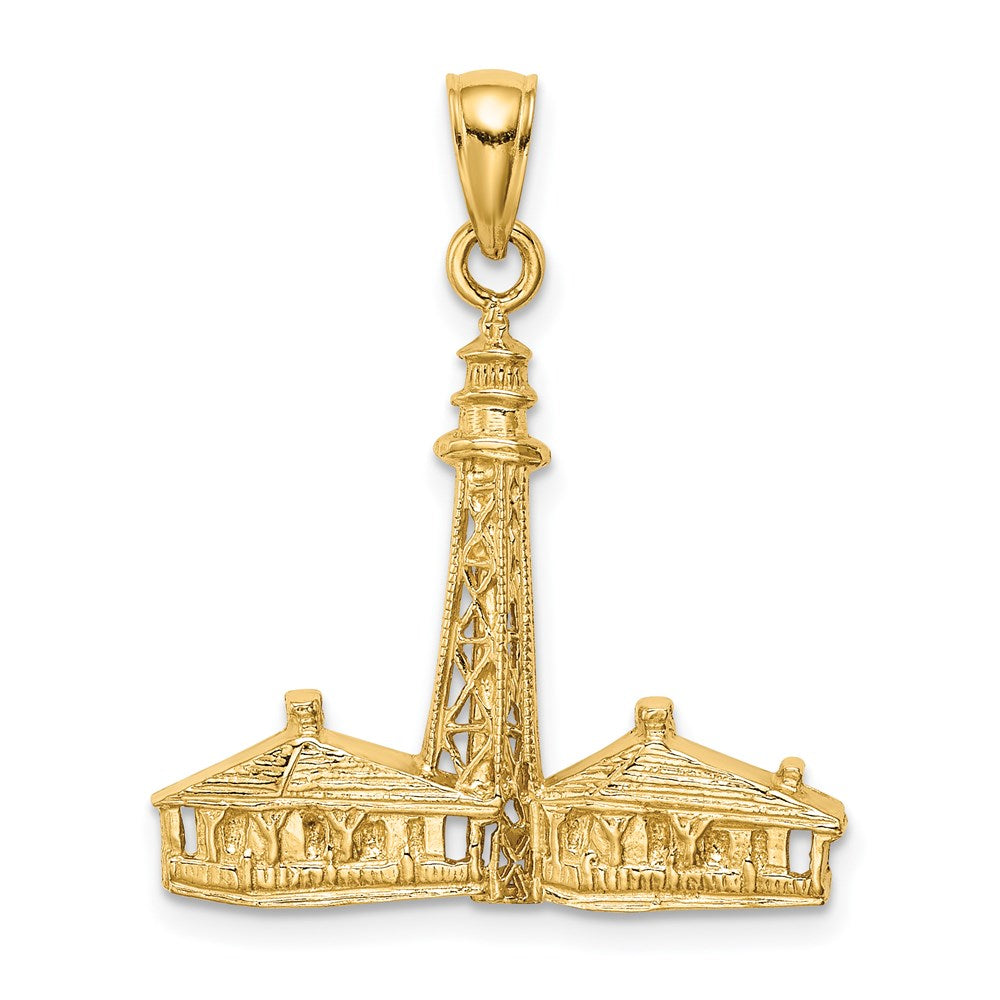 14k Gelbgold Charm "Leuchtturm Sanibel Island