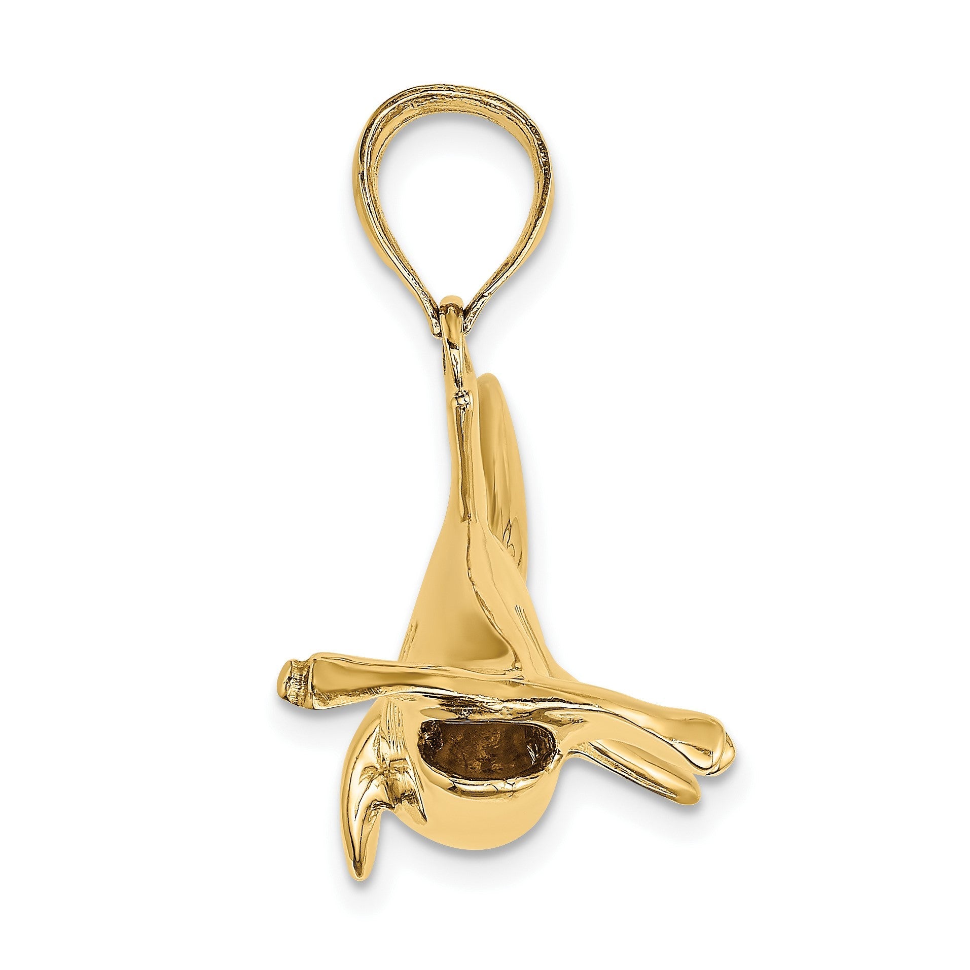 14K Gelbgold 3-D Hammerhai-Charm