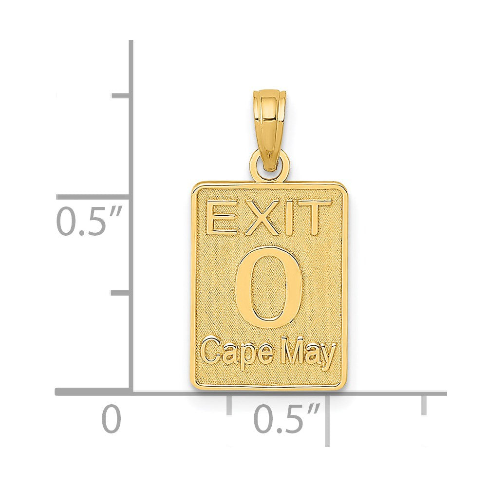 14K Gelbgold Exit 0 / Cape May Charm