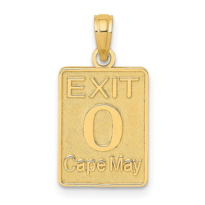 14K Gelbgold Exit 0 / Cape May Charm