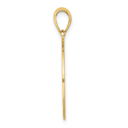 14K Gelbgold ST. GEORGE ISLAND mit Delfinen Kreis-Charm