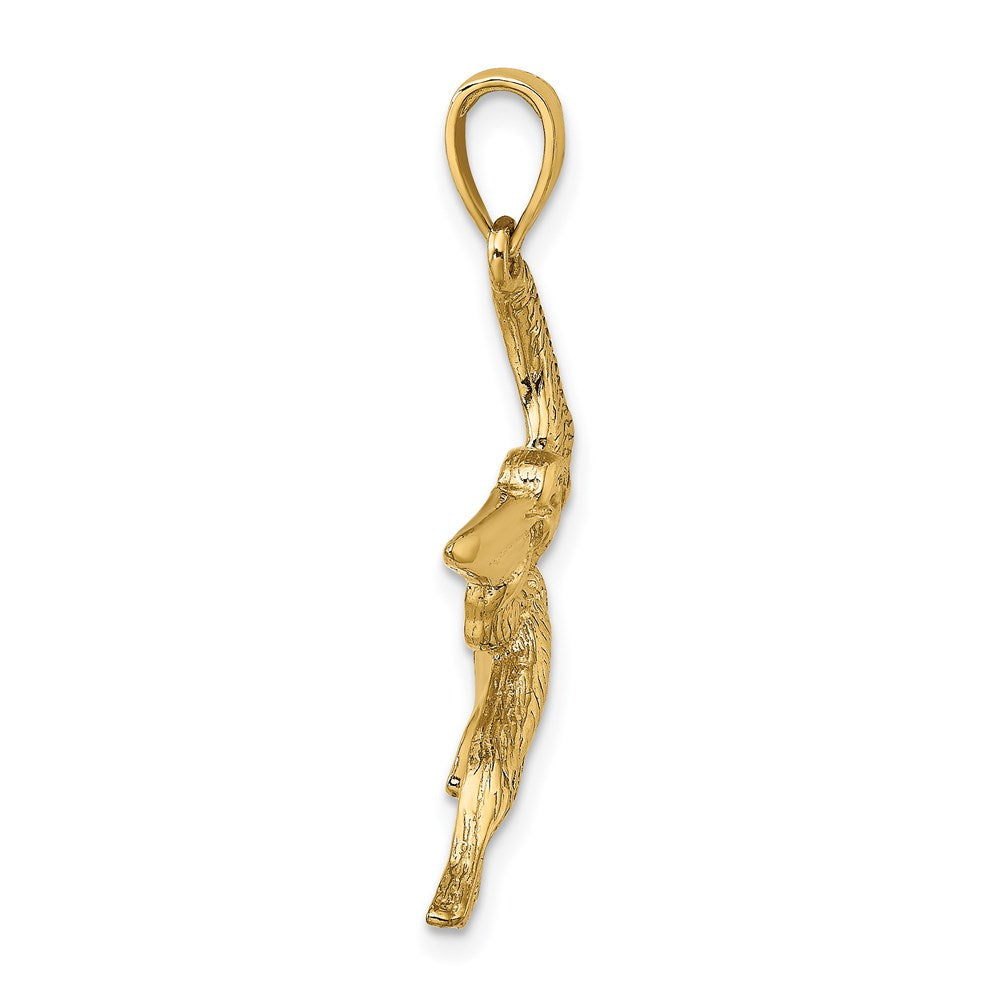14K Gelbgold Charm "Fliegender Pelikan