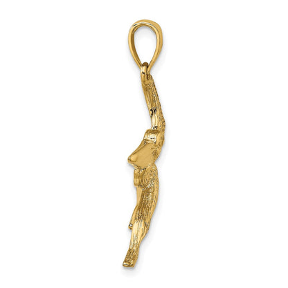 14K Gelbgold Charm "Fliegender Pelikan