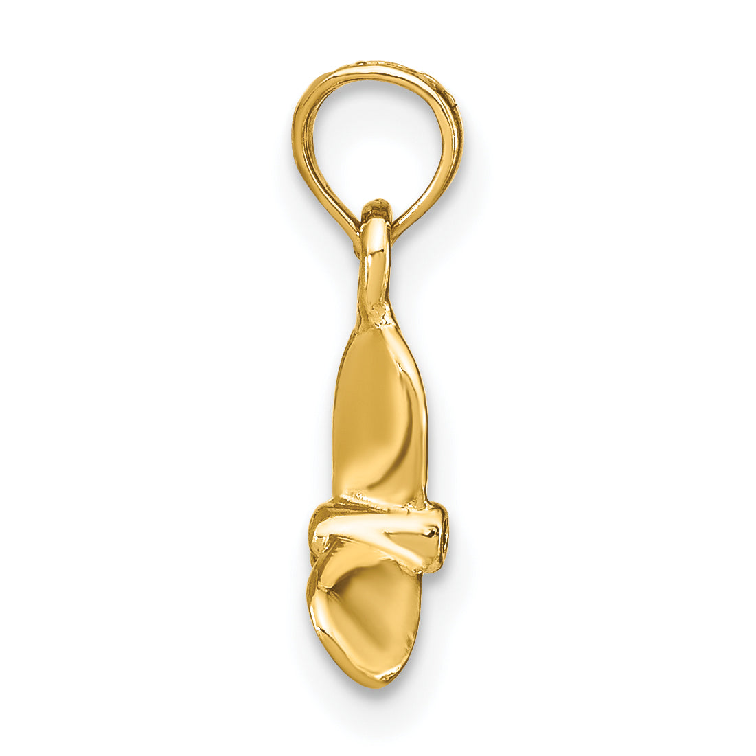 14K Gelbgold 3-d mit 3 Blades Propeller Charm