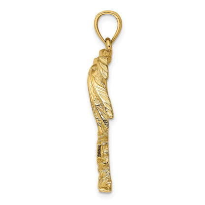 14K Gelbgold MARCO IS. Großer Palmenbaum-Charm