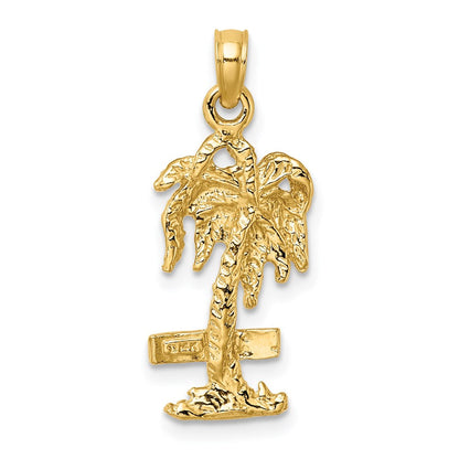 14K Gelbgold MARCO IS. Palmenbaum-Charm