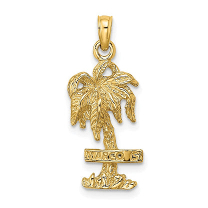 14K Gelbgold MARCO IS. Palmenbaum-Charm