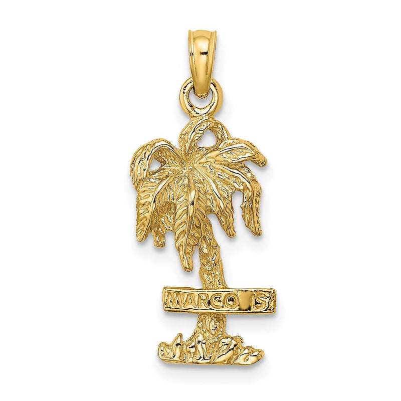 14K Gelbgold MARCO IS. Palmenbaum-Charm