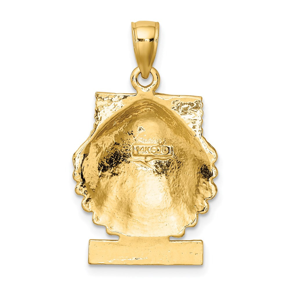 14K Gelbgold MARCO IS. Muschelschale-Charm