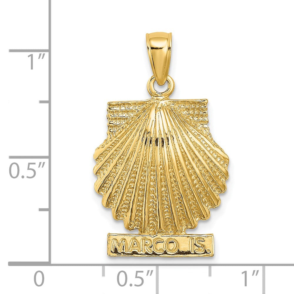 14K Gelbgold MARCO IS. Muschelschale-Charm