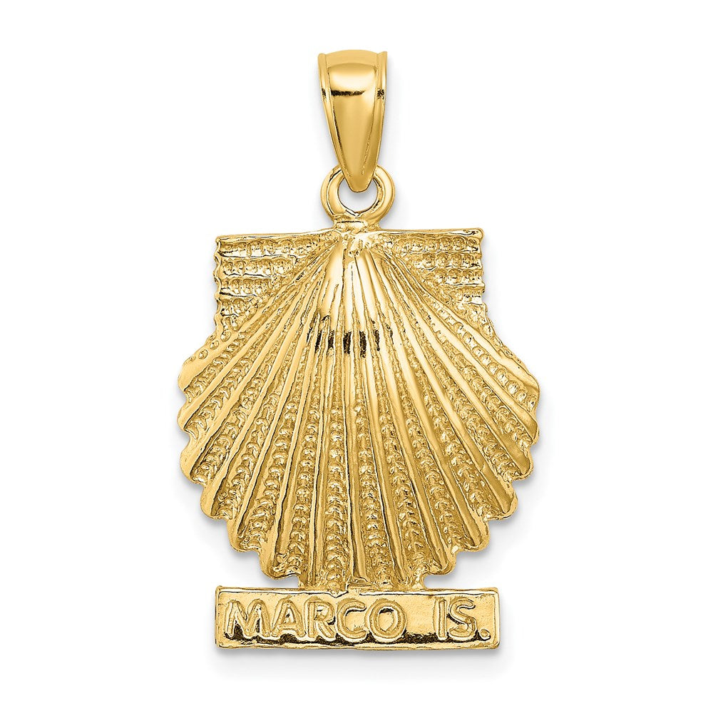 14K Gelbgold MARCO IS. Muschelschale-Charm