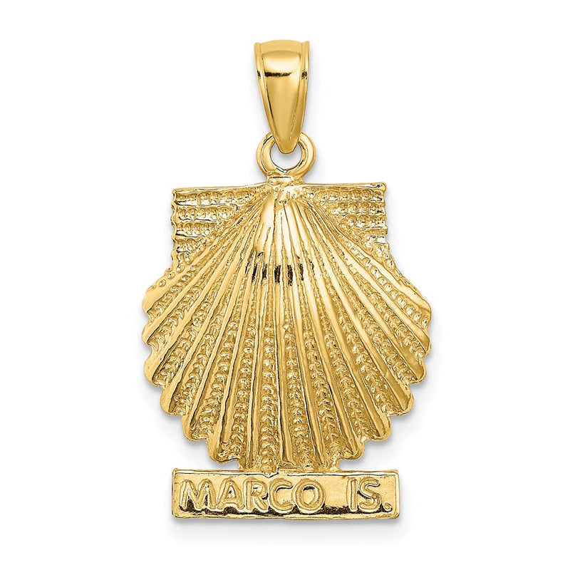 14K Gelbgold MARCO IS. Muschelschale-Charm