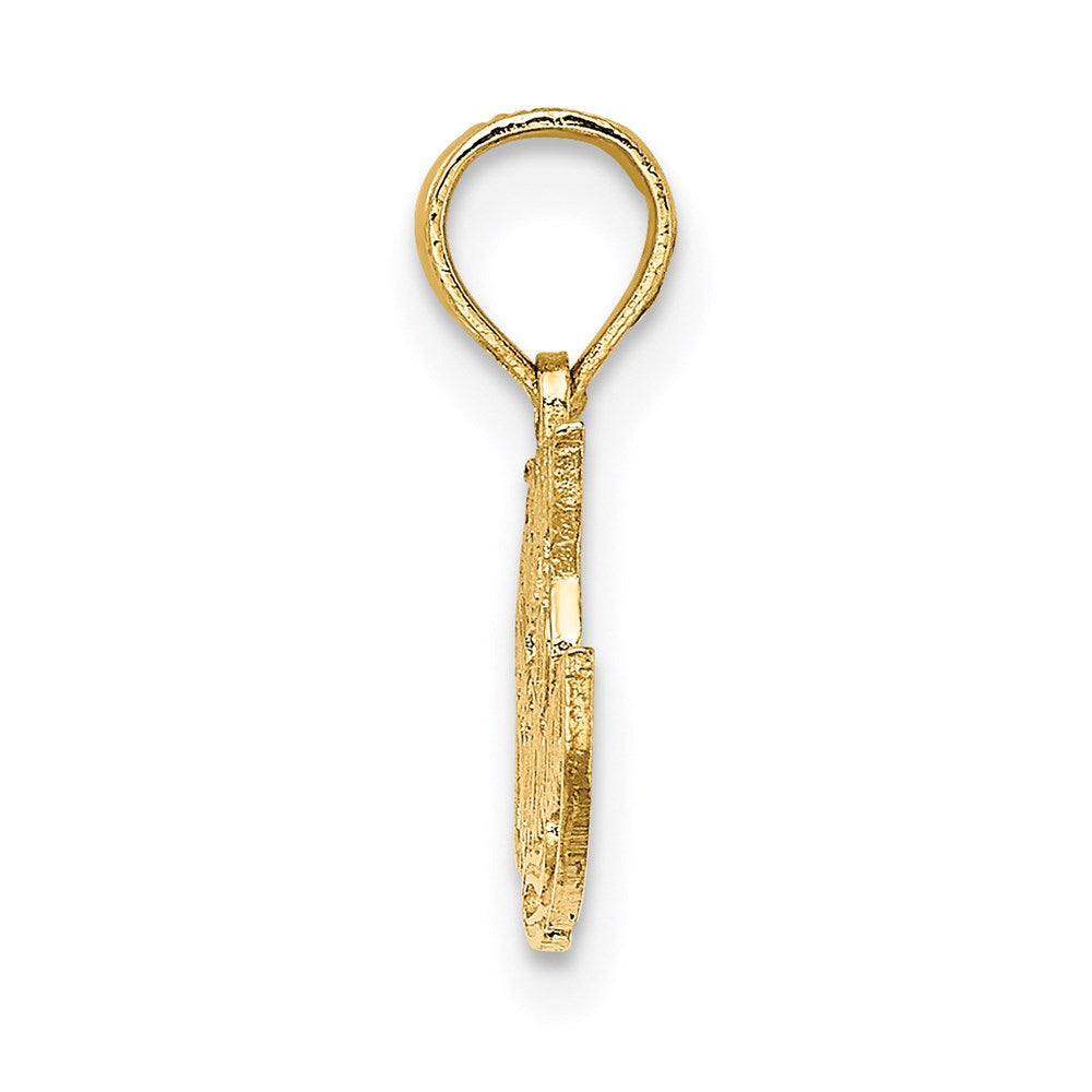 14K Gelbgold Massiv Talking Happy Geburtstag Charm