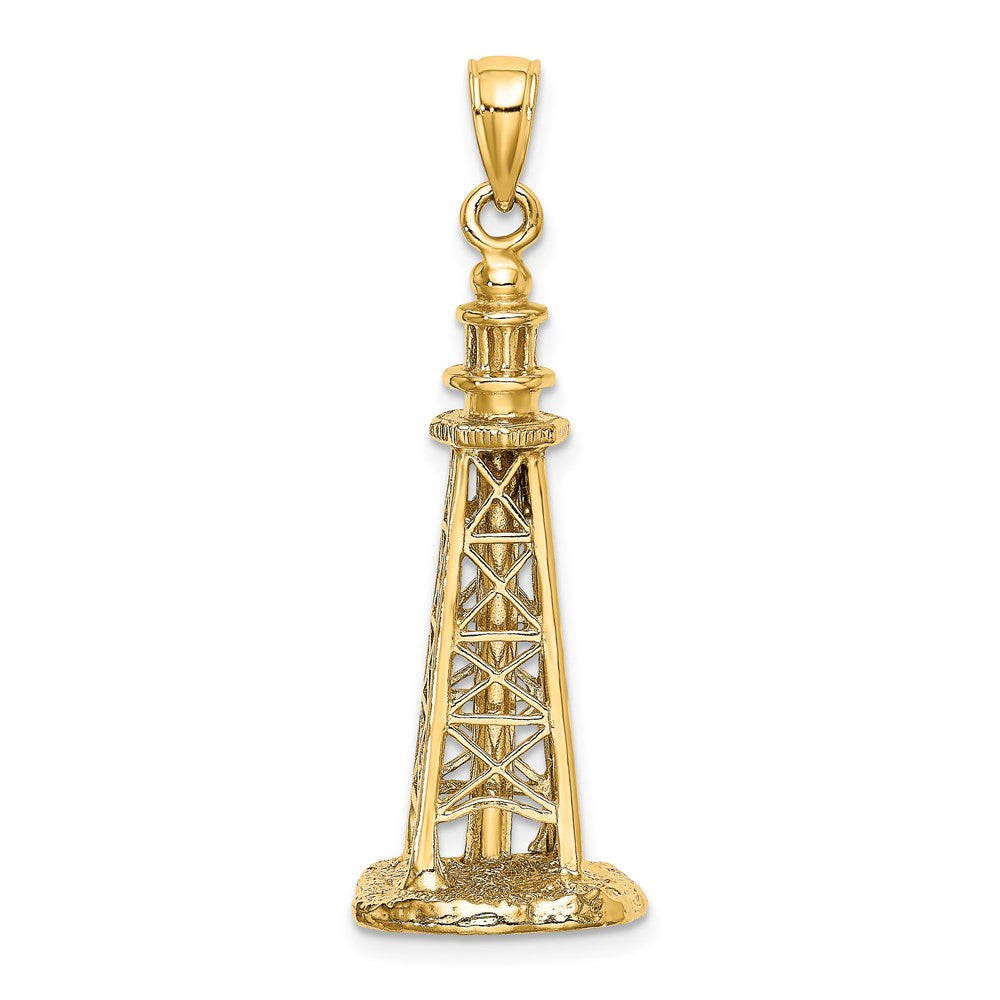 14K Gelbgold 3D-Charm „Sanibel Island Leuchtturm