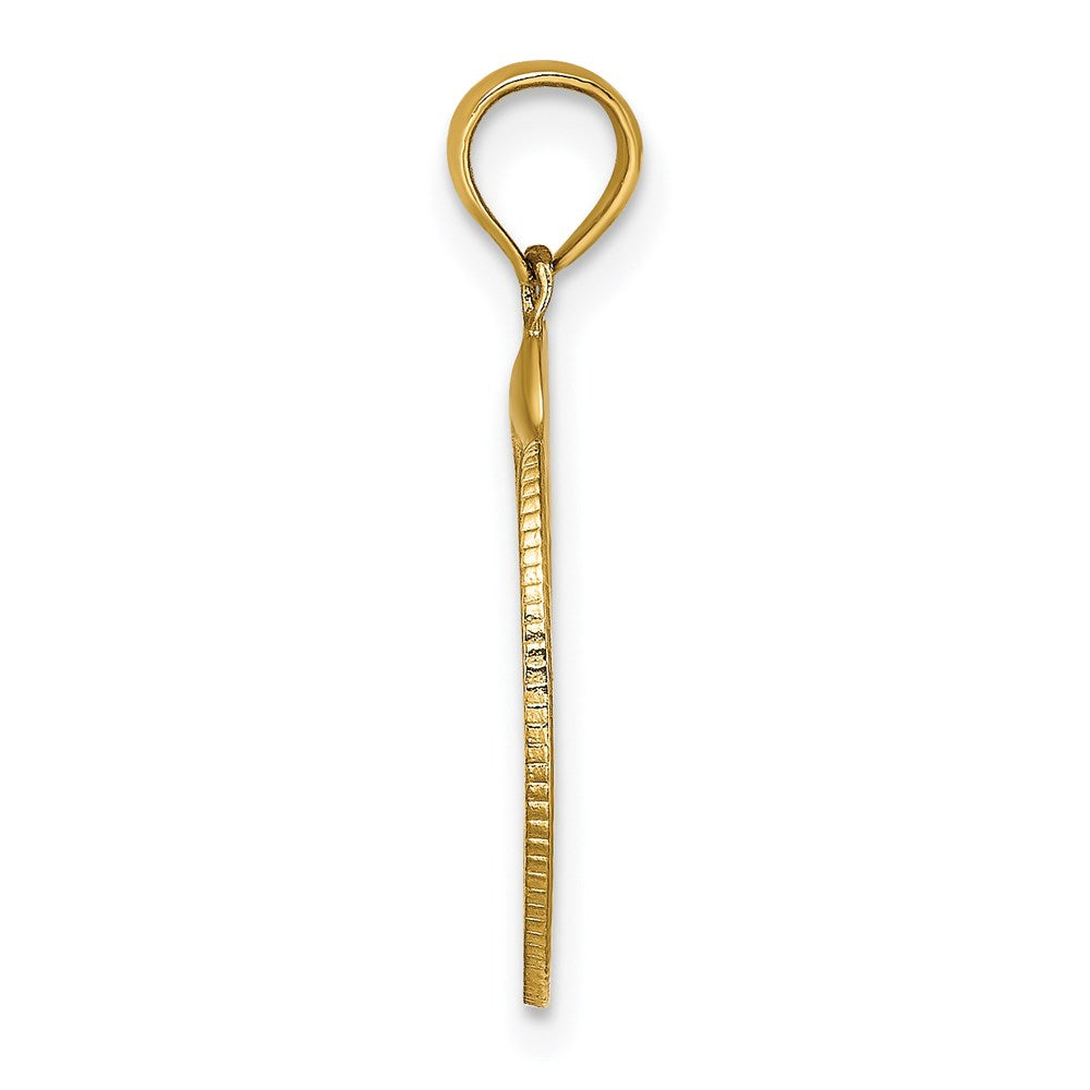 14K Gelbgold Polierter Charm "OCEAN CITY" mit Delfin