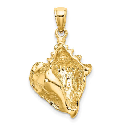 14K Gelbgold Muschelschale-Charm