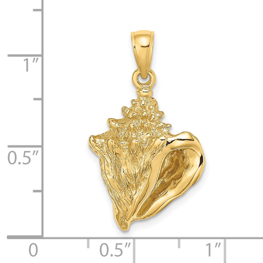 14K Gelbgold Muschelschale-Charm