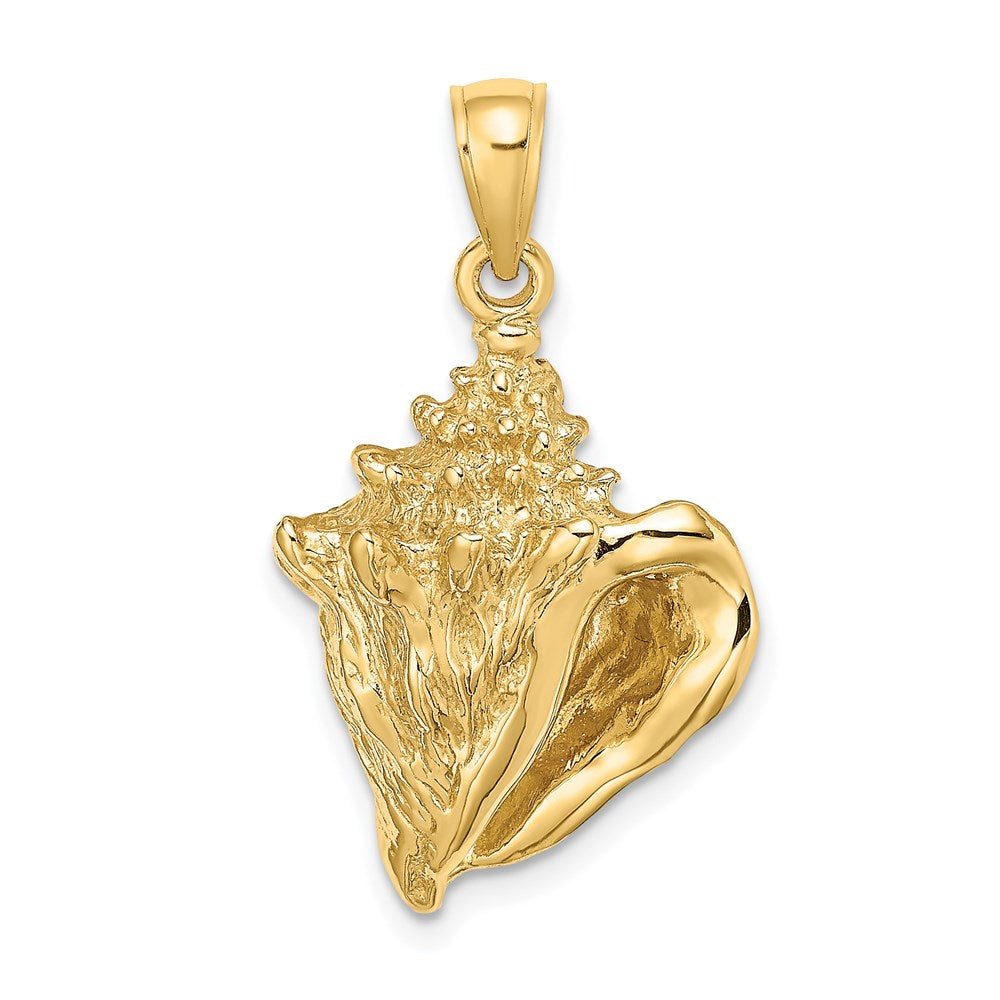 14K Gelbgold Muschelschale-Charm