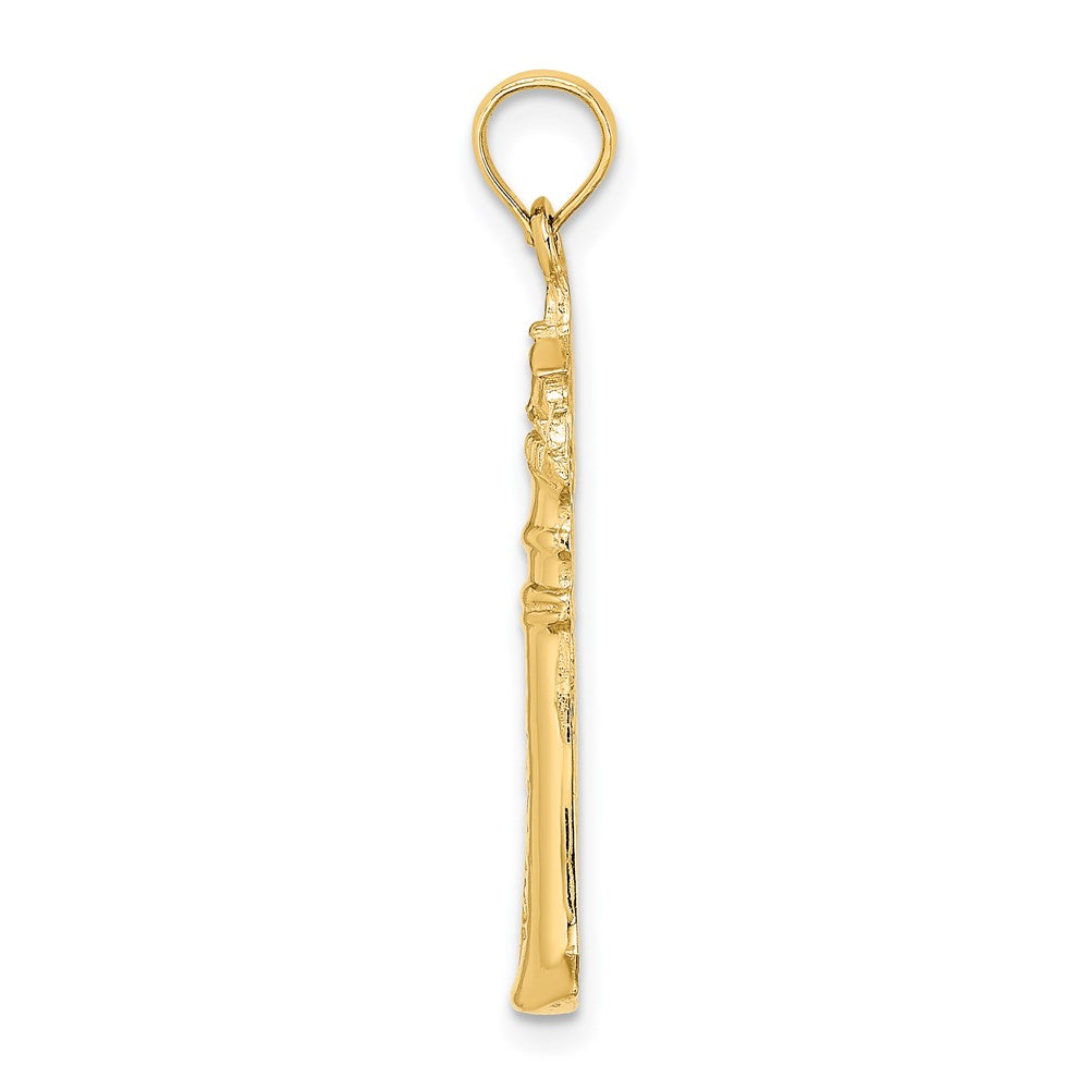 14K Gelbgold 2-d Key West Leuchtturm Charm