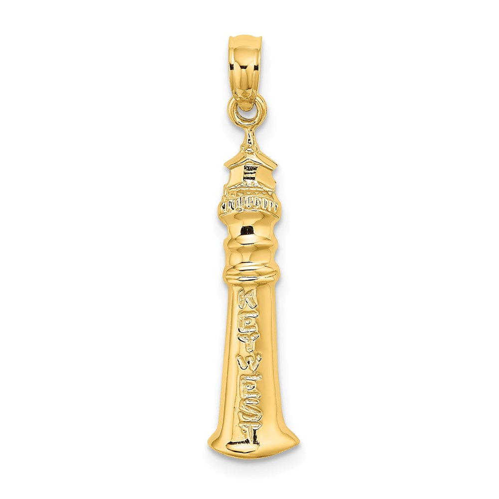14K Gelbgold 2-d Key West Leuchtturm Charm