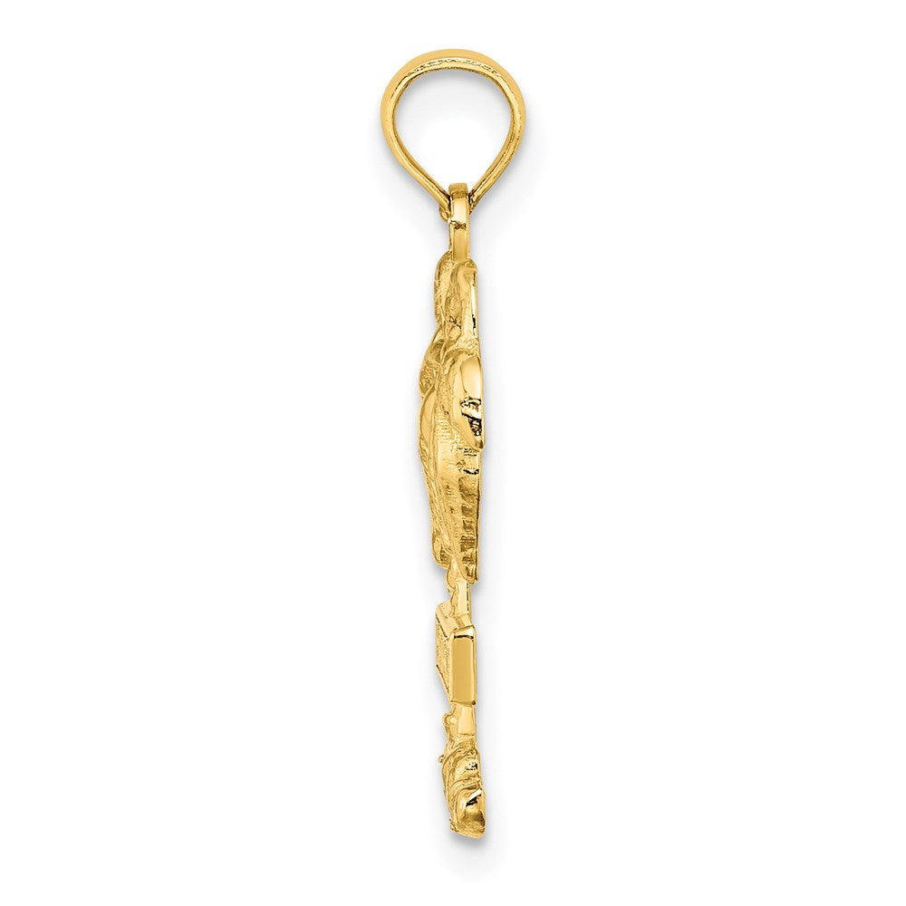 14K Gelbgold HAWAII Palmenbaum-Charm