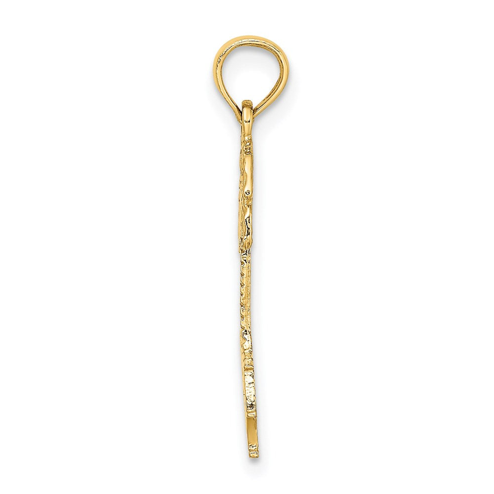 14K Gelbgold Siesta Key Palme Baum Charm