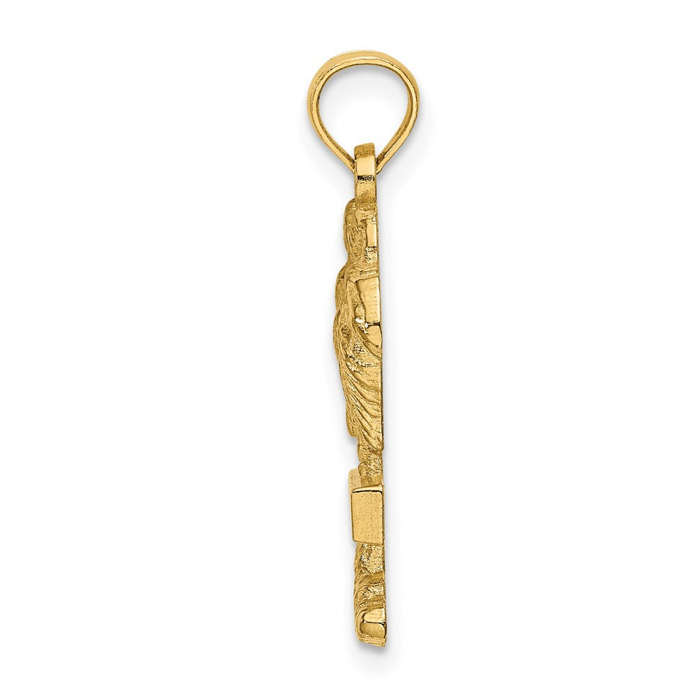 14K Gelbgold Charm "Turks- und Caicosinseln auf Palme