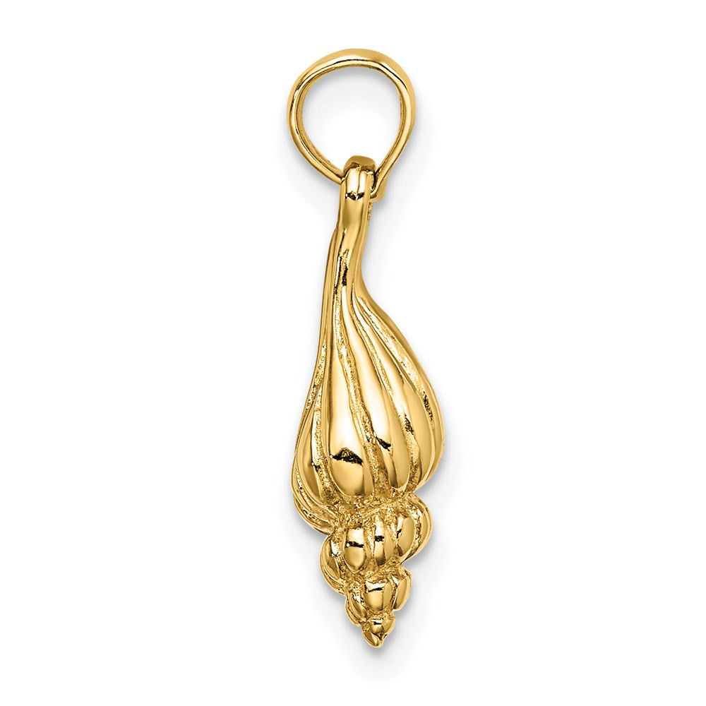 14K Gelbgold 3-D Mini-Muschel-Charm