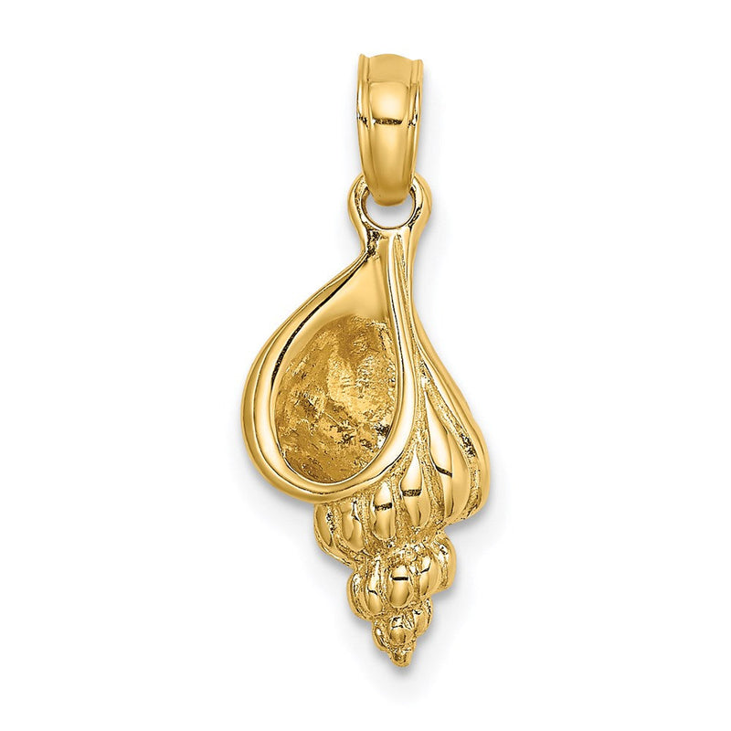 14K Gelbgold 3-D Mini-Muschel-Charm