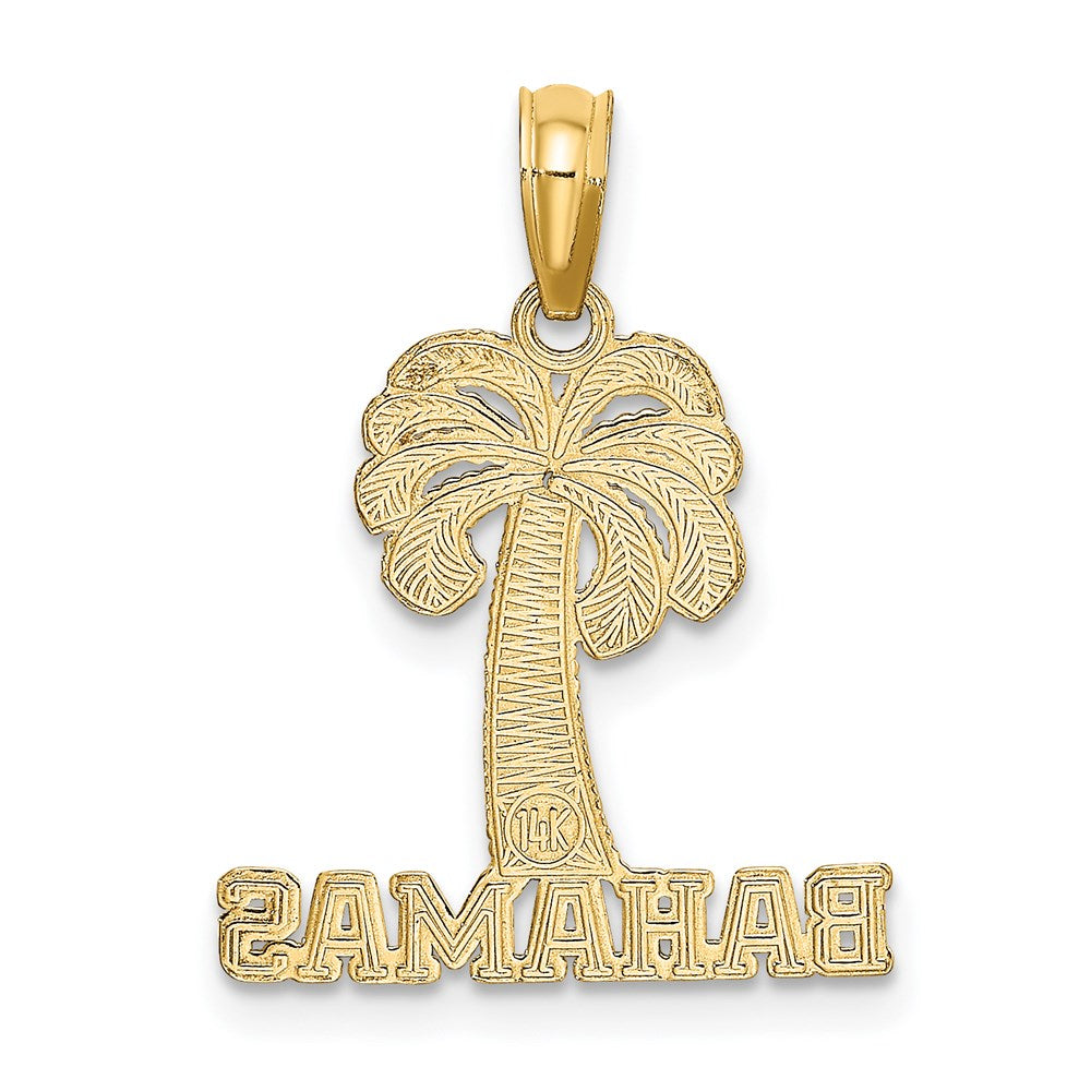 14K Gelbgold Bahamas Palme Baum Charm