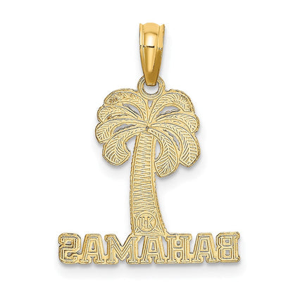 14K Gelbgold Bahamas Palme Baum Charm