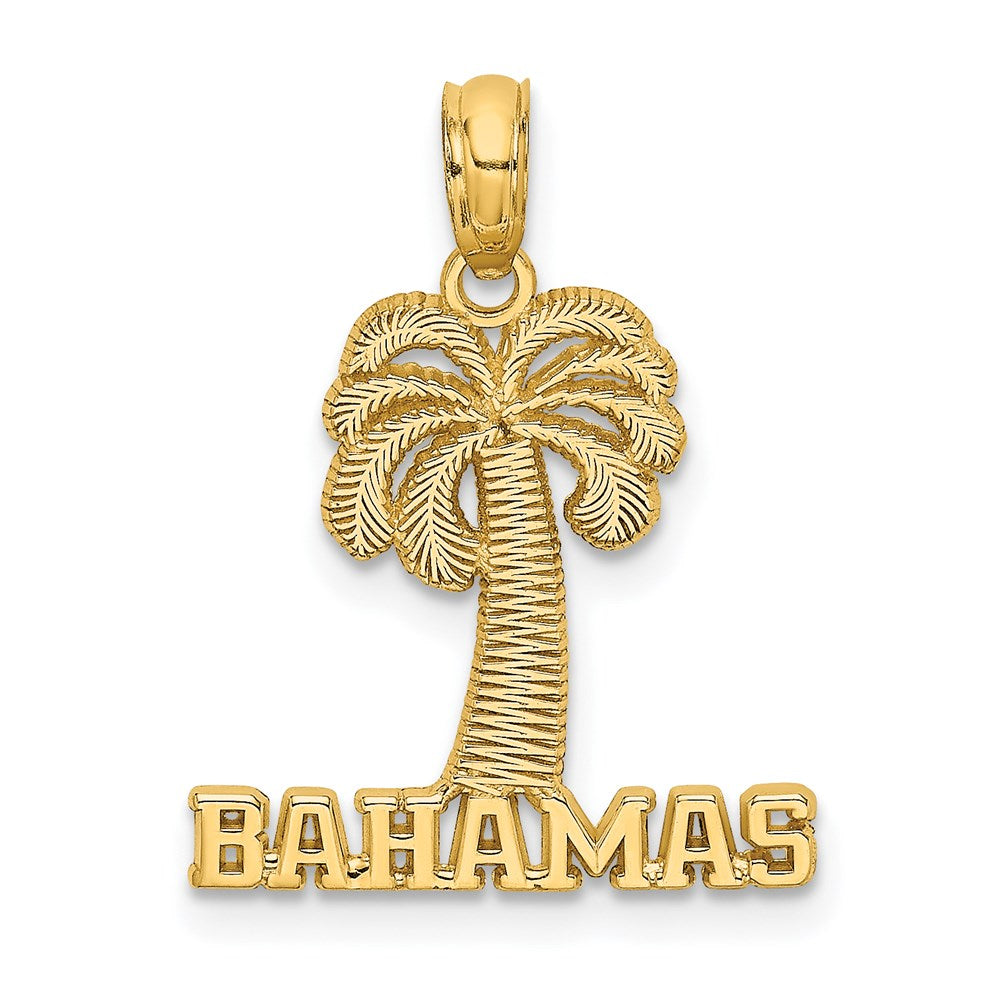 14K Gelbgold Bahamas Palme Baum Charm