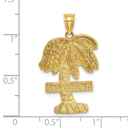 14K Gelbgold PALM BEACH Palmenbaum-Charm