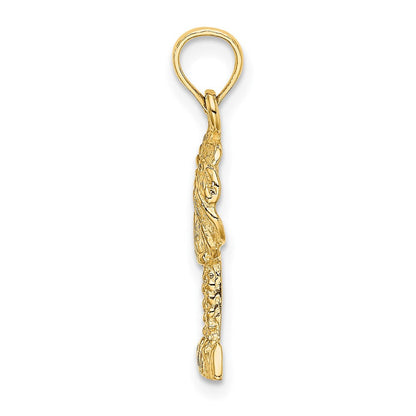 14K Gelbgold 2-d Palme Baum Charm