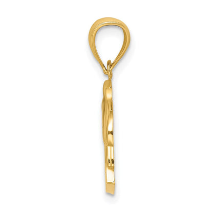 14K Gelbgold ST. THOMAS Delfin-Charm