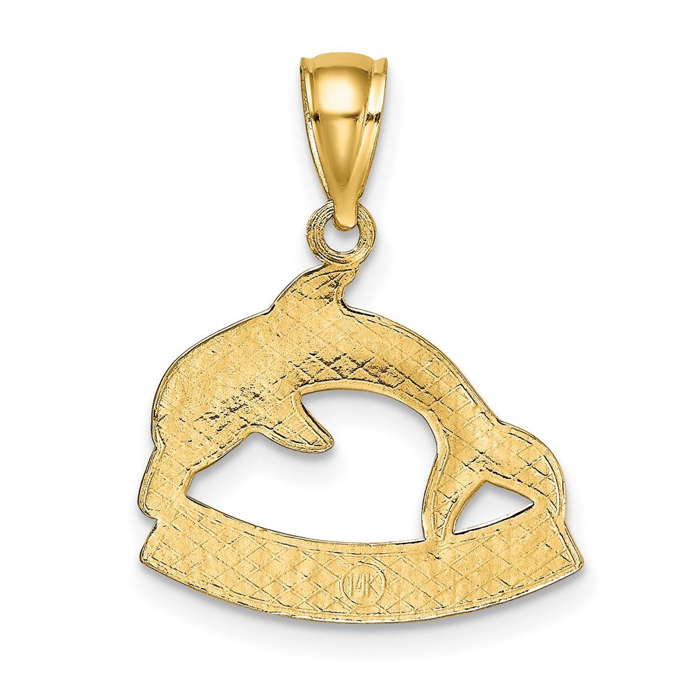 14K Gelbgold ST. THOMAS Delfin-Charm
