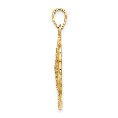14K Gelbgold KEY WEST Charm mit Seestern und Delfin