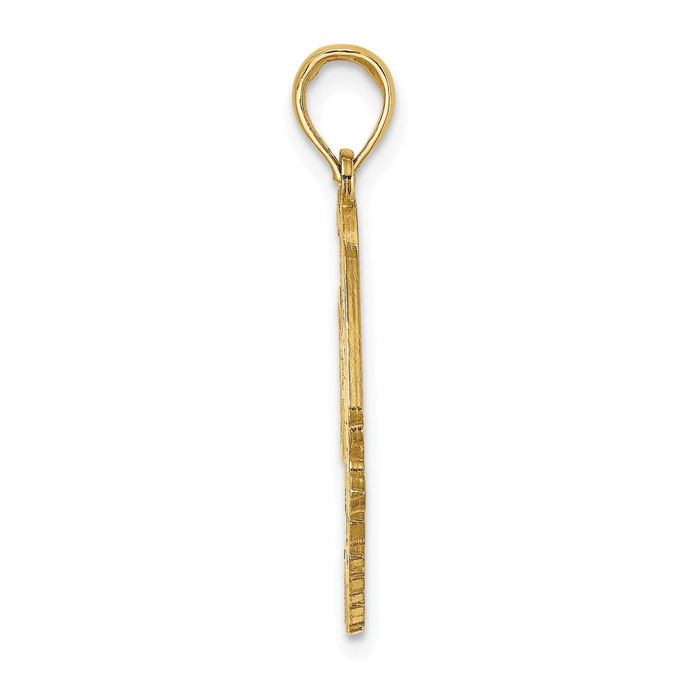 14K Gelbgold Charm "ST. MARTIN Unter Engelsfisch", poliert