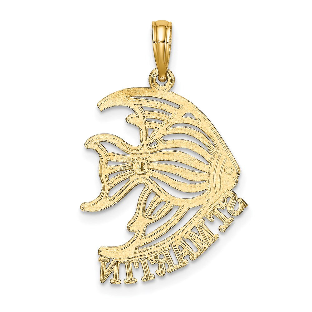 14K Gelbgold Charm "ST. MARTIN Unter Engelsfisch", poliert
