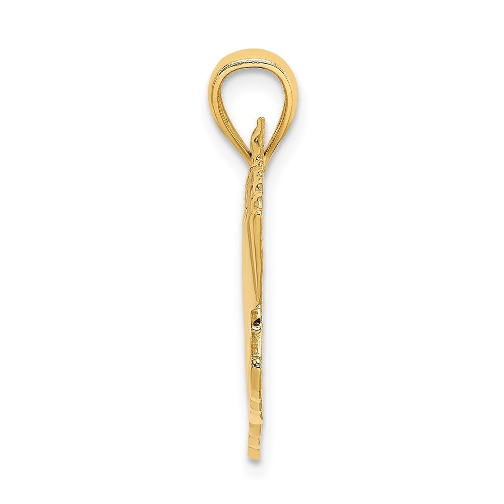 14K Gelbgold Kreuzfahrtschiff-Charm „KEY WEST“