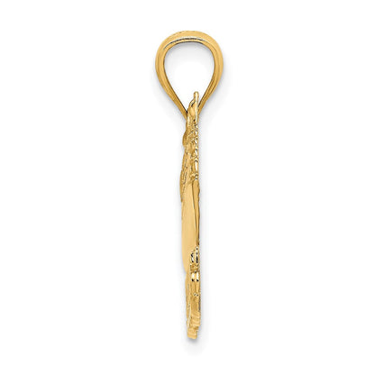 14K Gelbgold ST. THOMAS Kreuzfahrtschiff-Charm