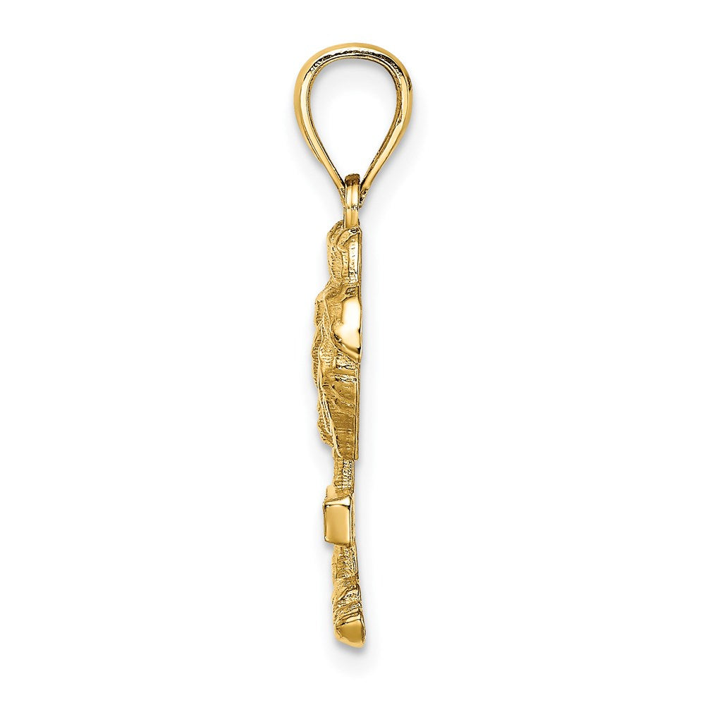 14K Gelbgold BARBADOS Palmenbaum-Charm