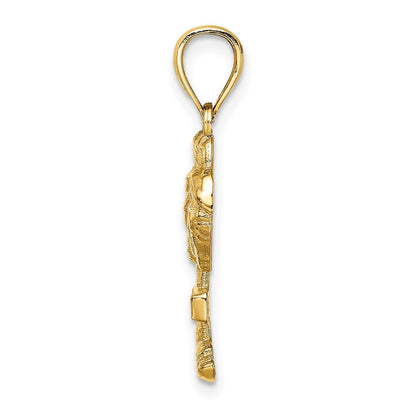 14K Gelbgold BARBADOS Palmenbaum-Charm