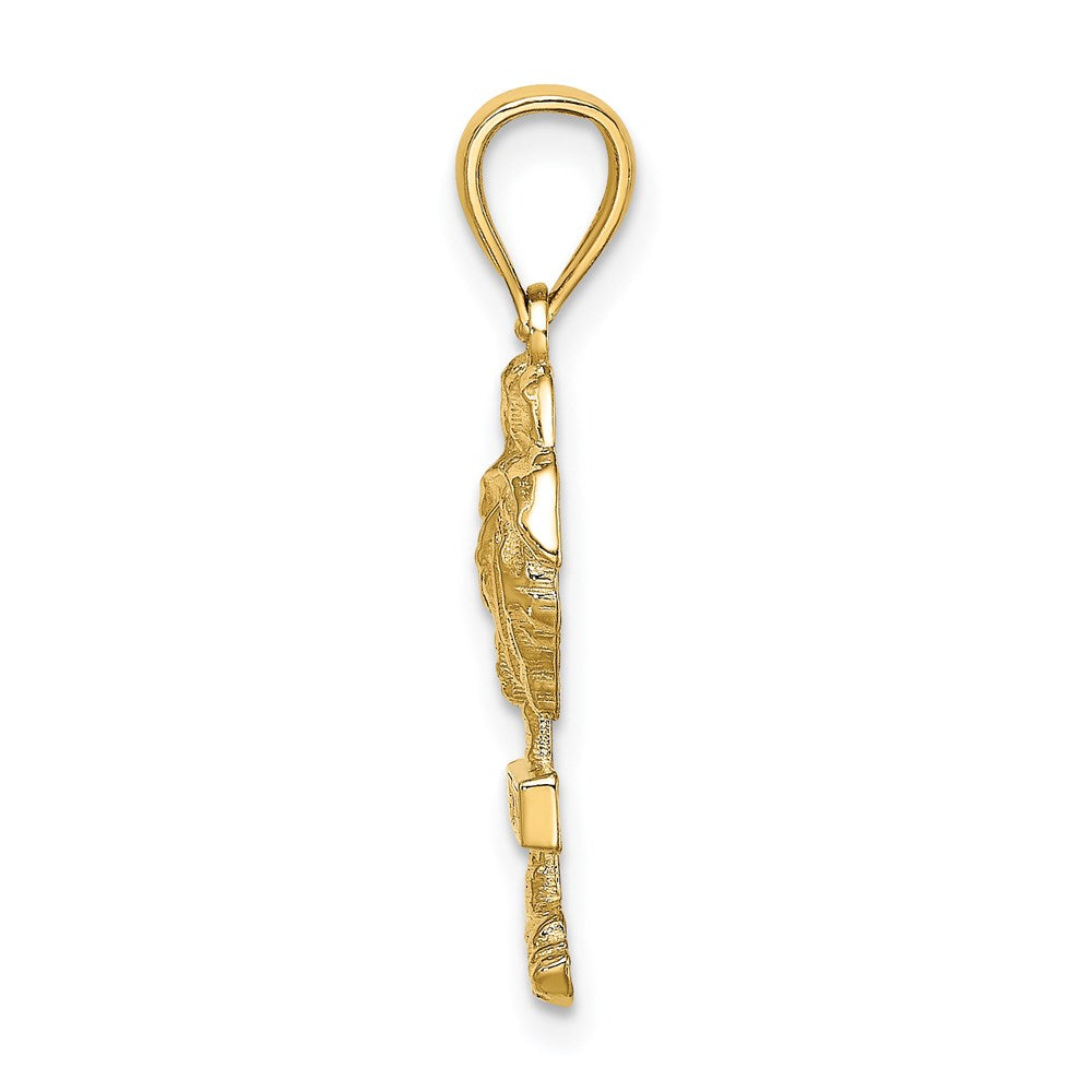 14K Gelbgold ST. CROIX Palmen-Charm
