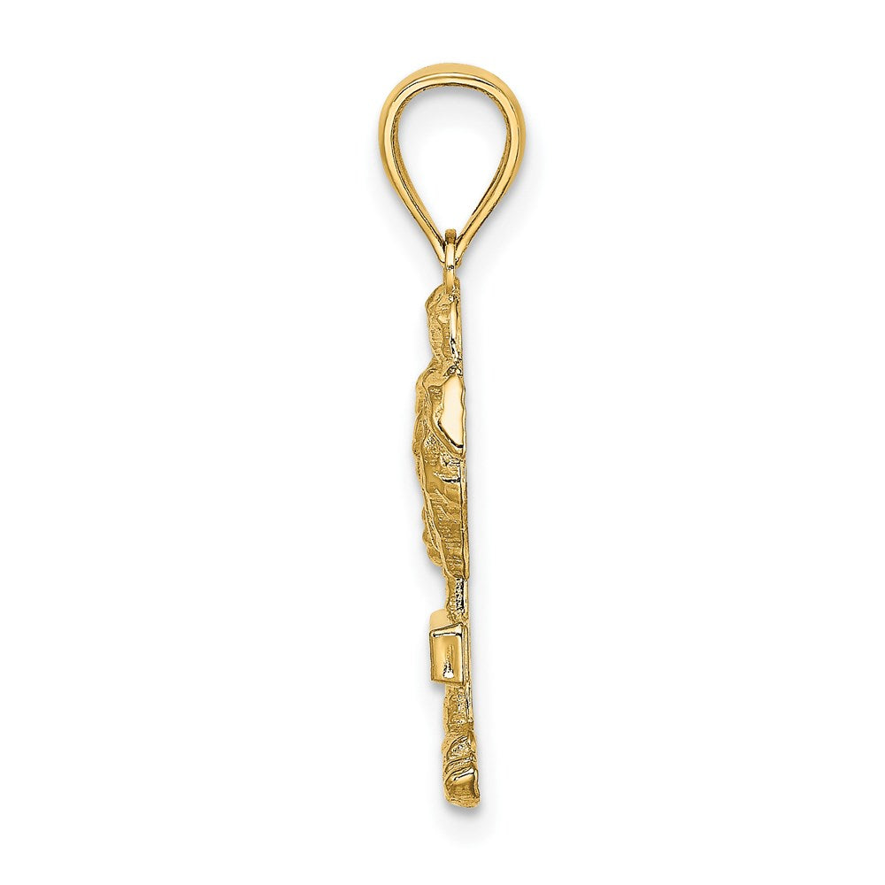 14K Gelbgold ST. THOMAS Palme-Charm