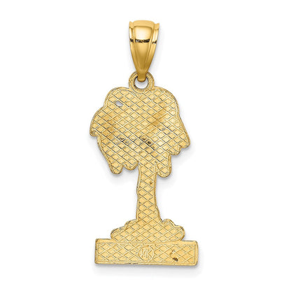 14 Karat Gelbgold BARBADOS Palme Charm