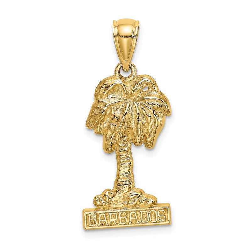 14 Karat Gelbgold BARBADOS Palme Charm