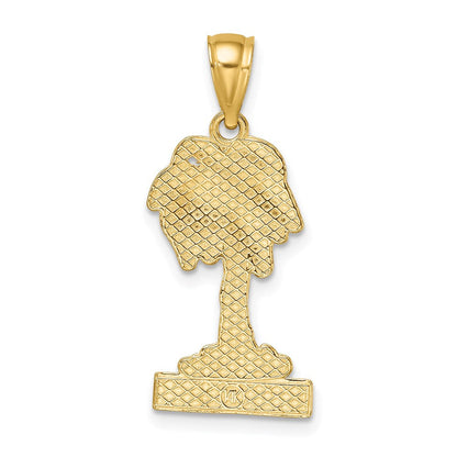 14K Gelbgold ST. THOMAS Palmen-Charm