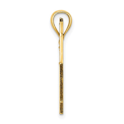 14K Gelbgold Curaçao-Charm mit Segelboot und Möwe