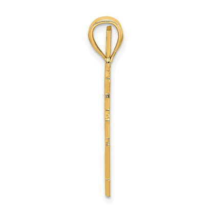 14K Gelbgold Charm „KEY WEST“ mit Segelboot- und Möwenmotiv